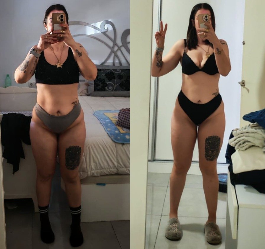 Transformación real de una clienta de HyperClub — antes y después